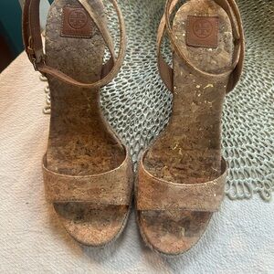 Tory Burch Cork Wedge Sandals